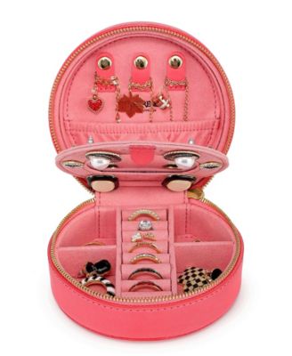 Leather Jewelry Box - Round