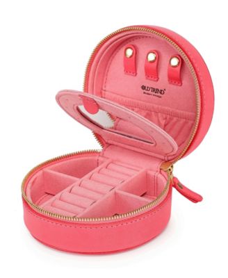 Leather Jewelry Box - Round