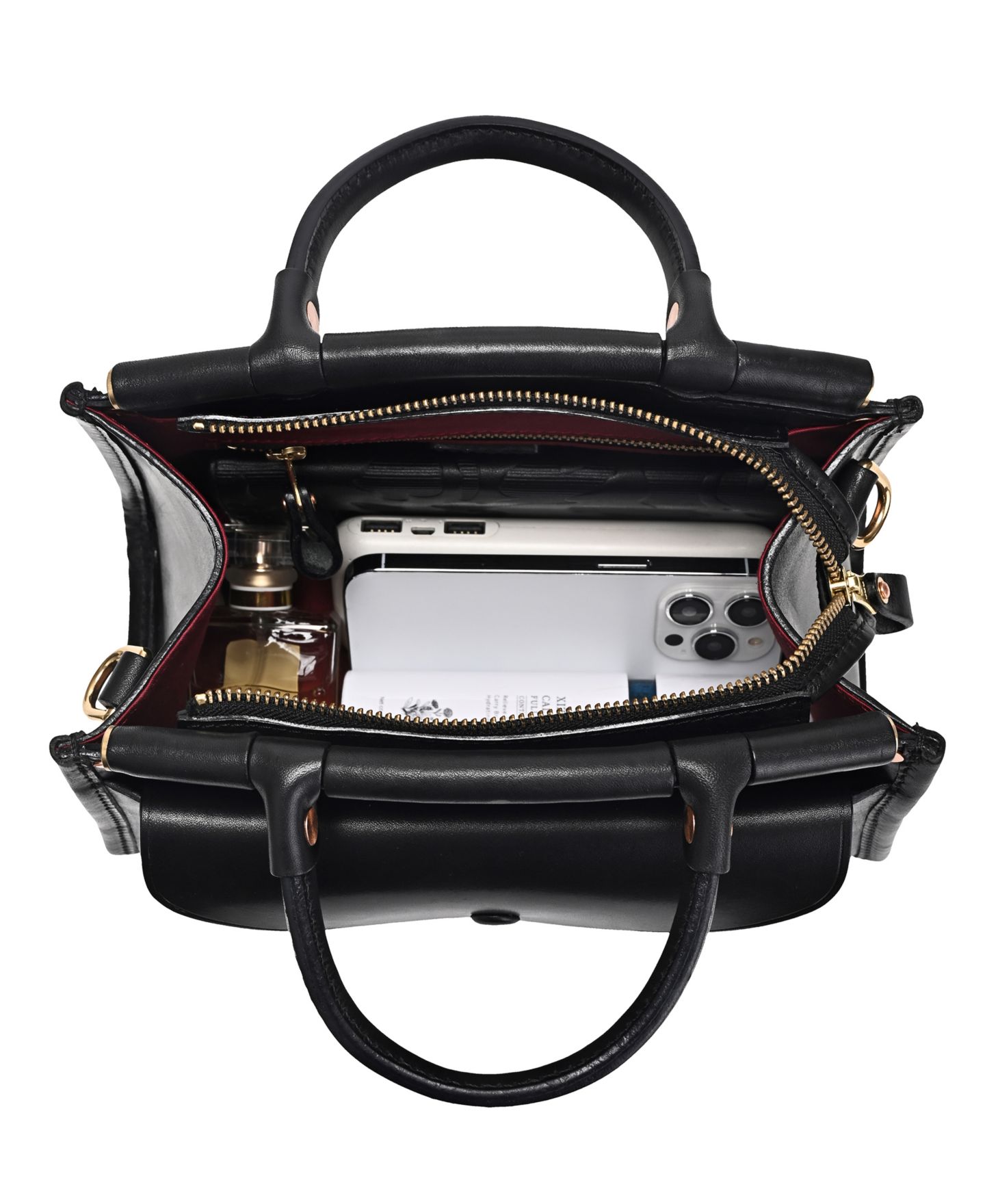 Женская сумка OLD TREND Laurel Vintage Satchel, цвет: Чёрный — фото 6