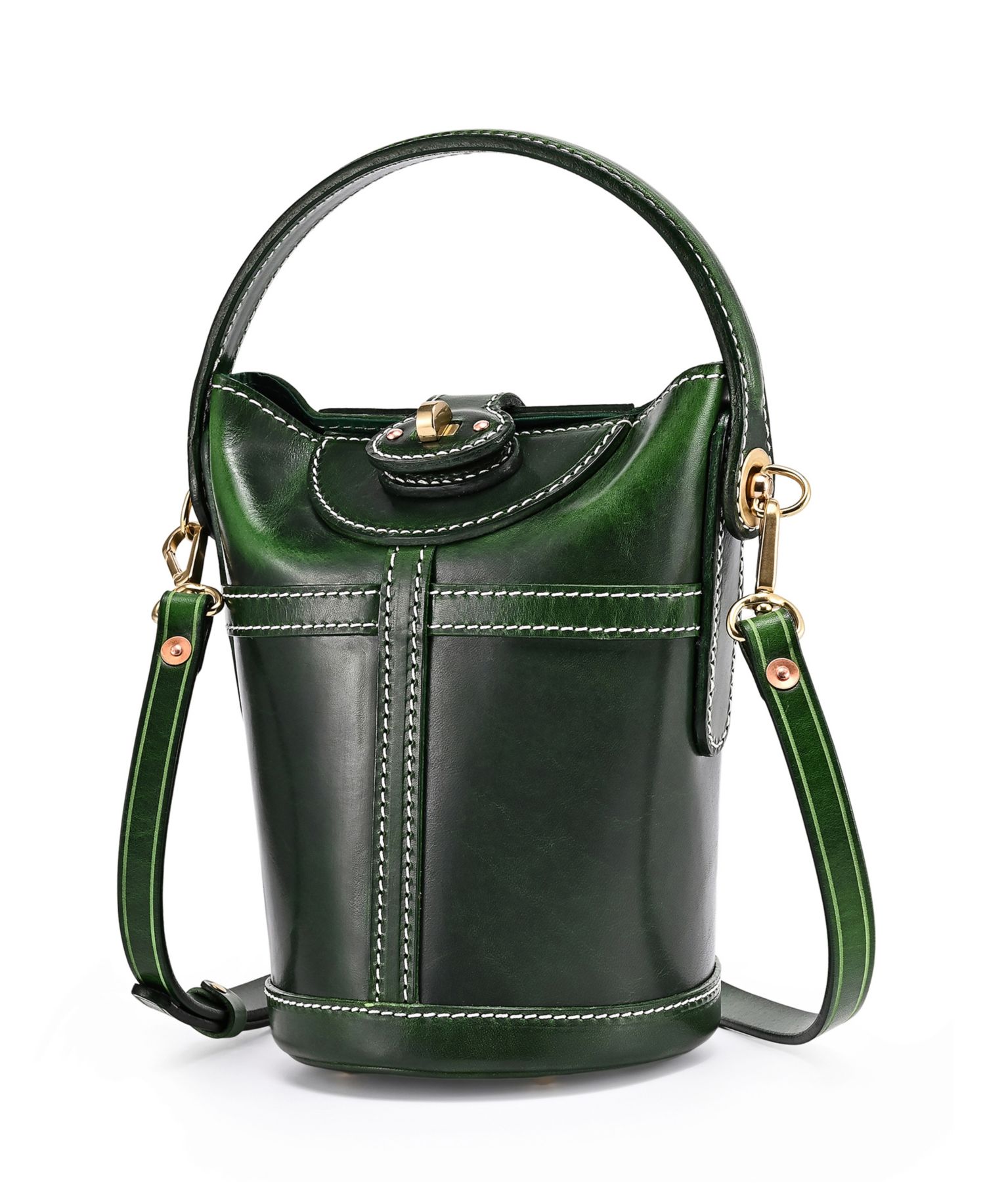 Begonia Vintage Bucket Crossbody Bag