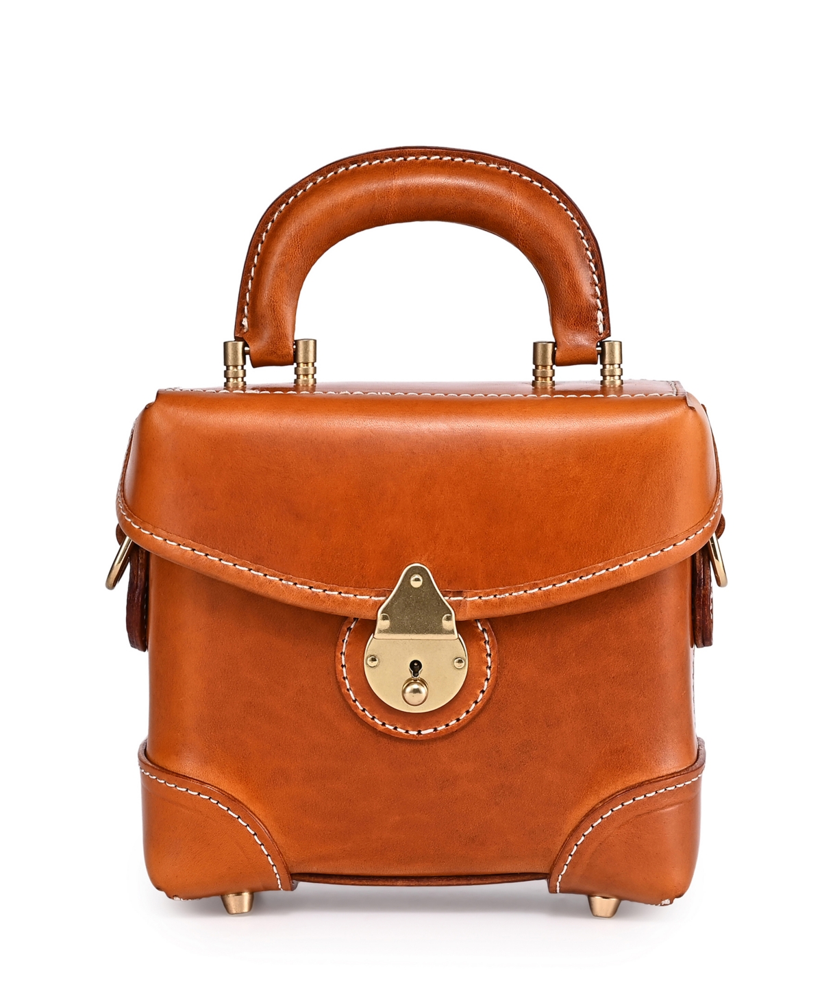 Old Trend Azalea Vintage Box Crossbody Bag In Caramel