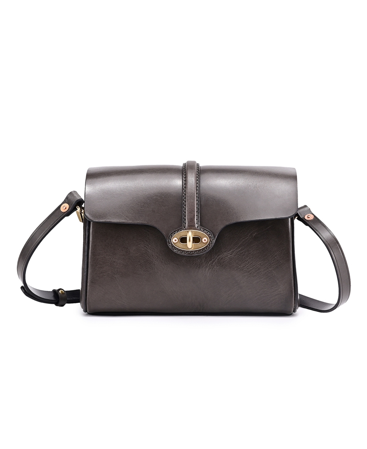 Old Trend Laurel Vintage Crossbody Bag In Gray