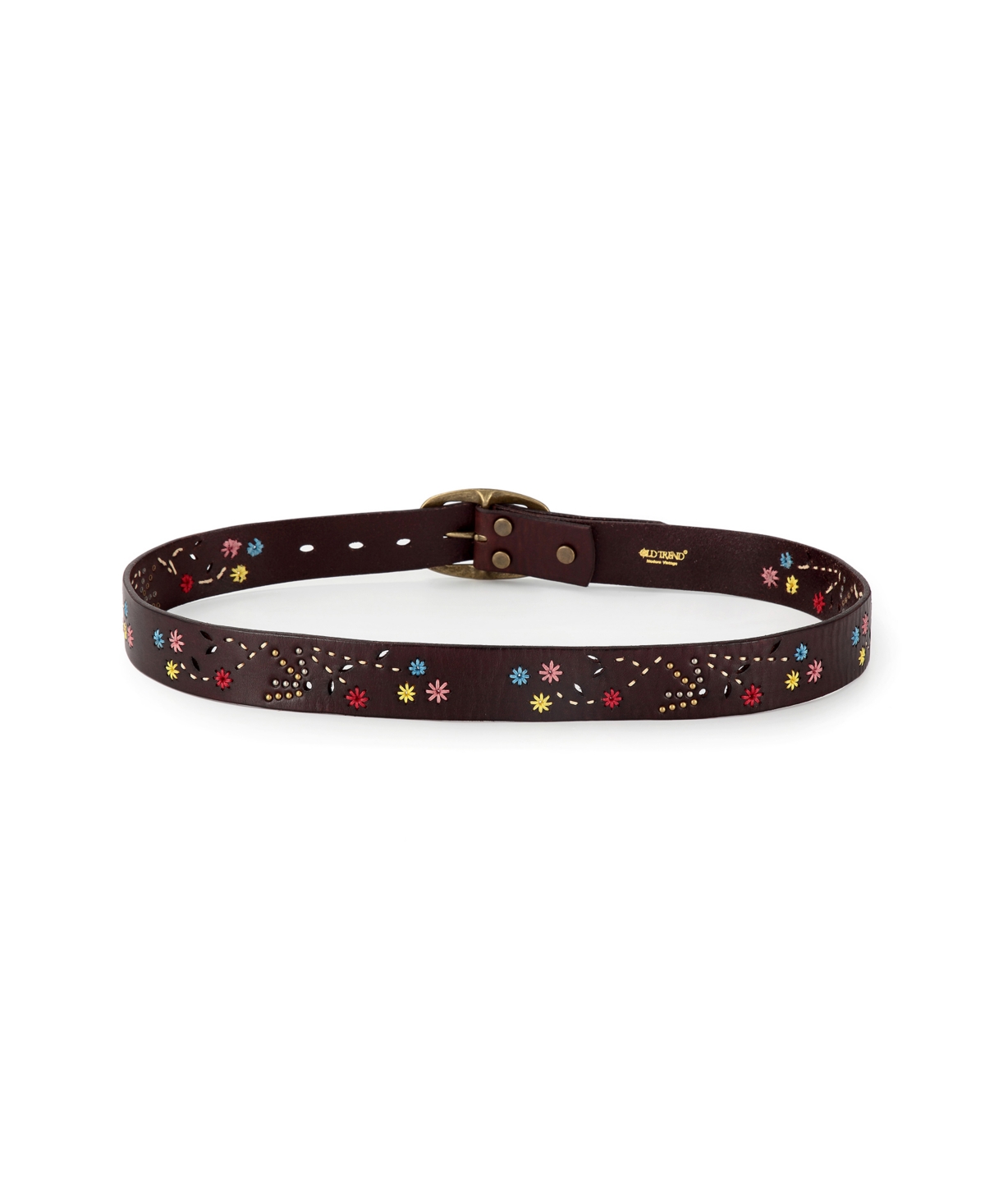 Old Trend Women's Blossom Leather Belt In Brown