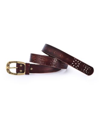 Women's Blooming Crocus Leather Belt