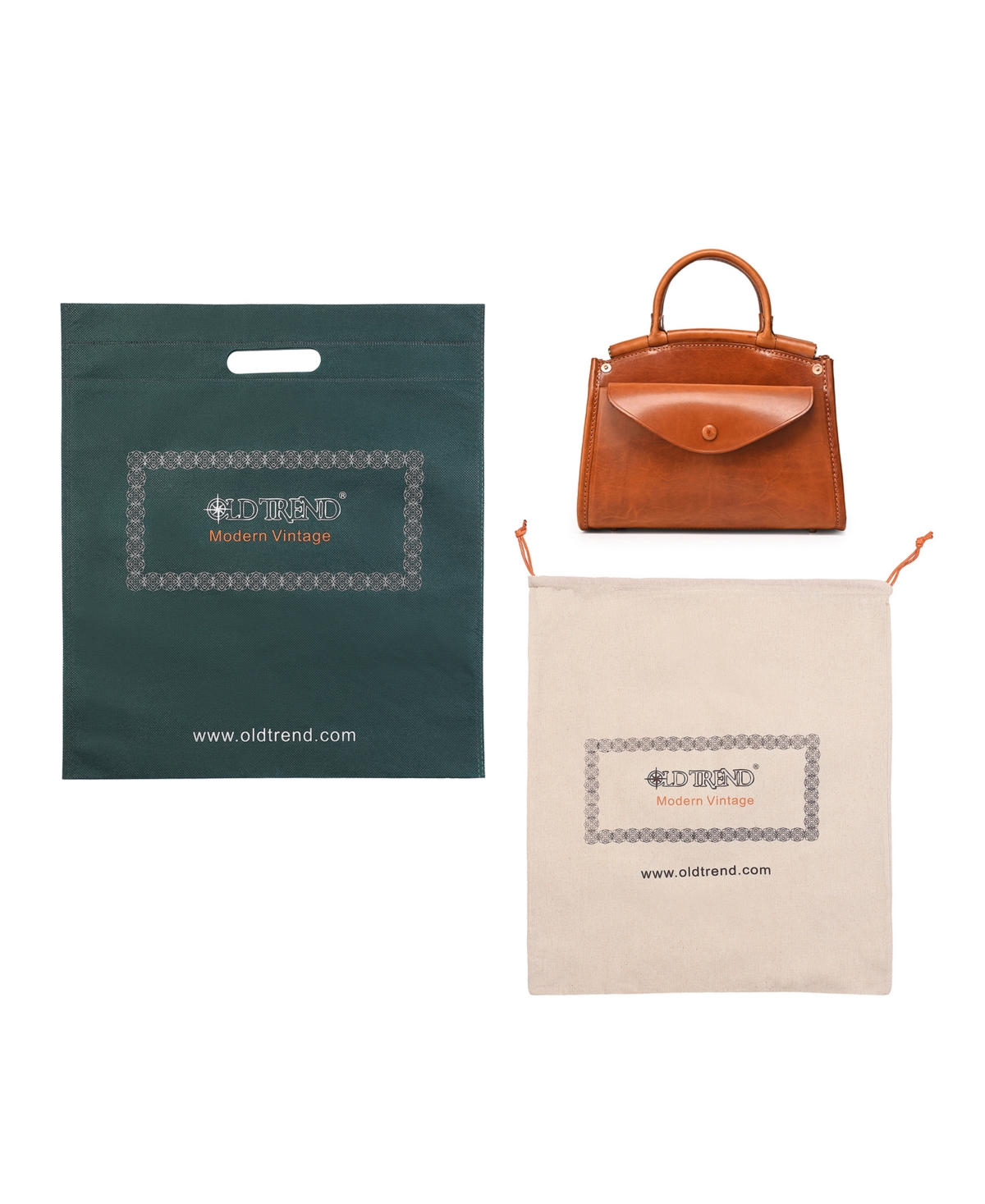 Shop Old Trend Laurel Vintage Satchel Bag In Caramel