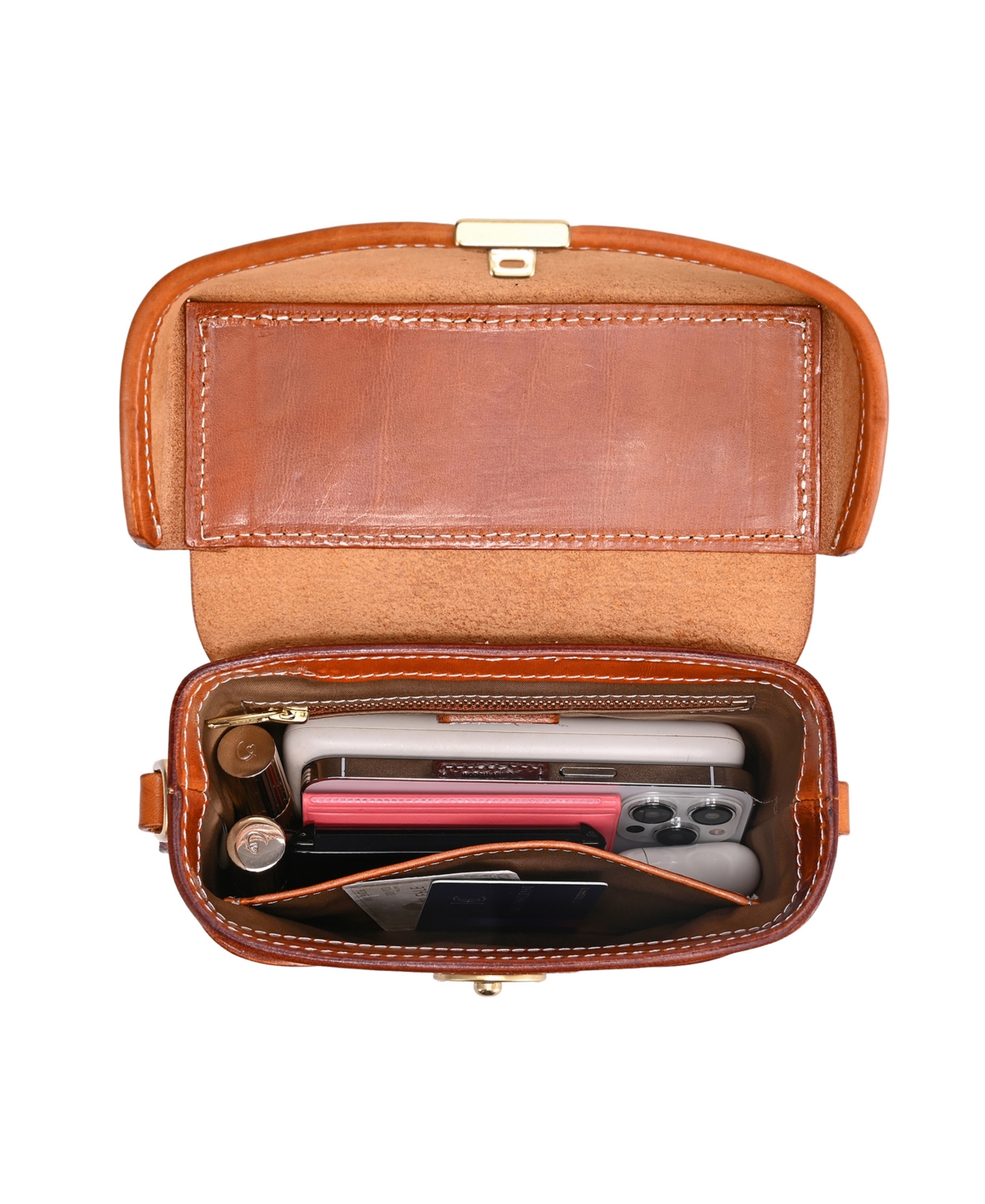 Old Trend Azalea Vintage Box Crossbody Bag In Caramel