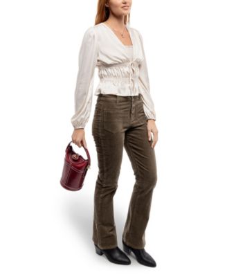 Begonia Vintage Bucket Crossbody Bag