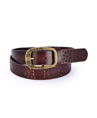 Women's Blooming Crocus Leather Belt