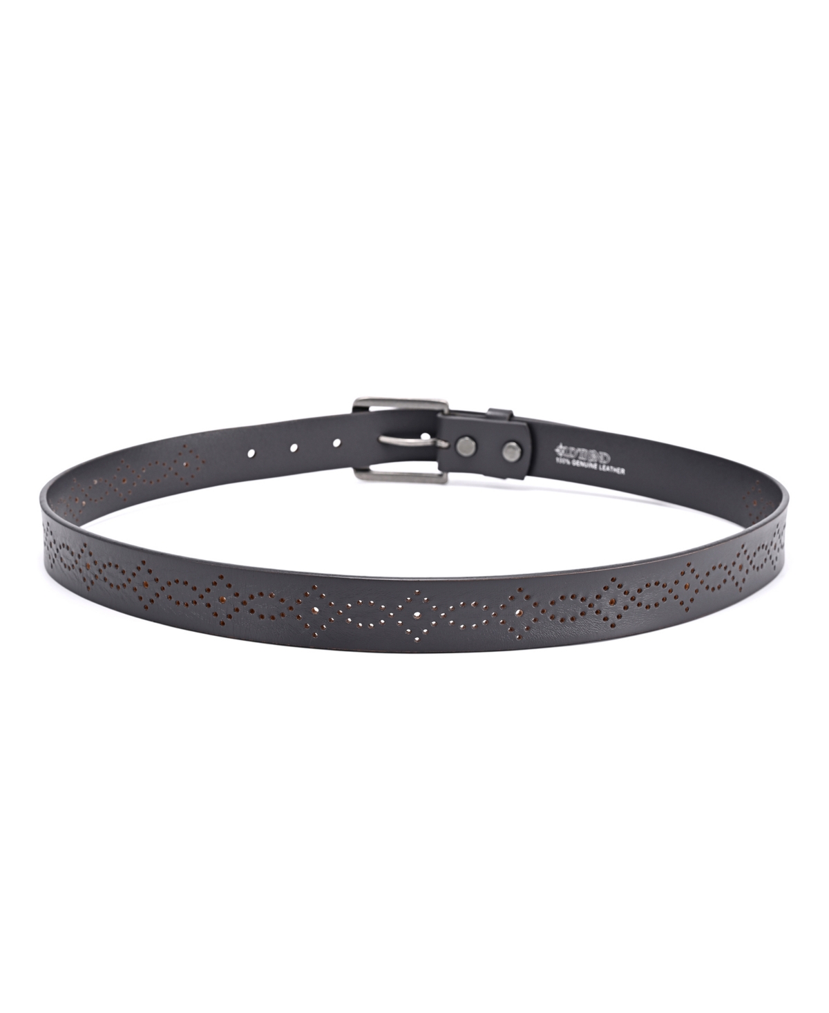 Old Trend Women's Daisy Blossom Leather Belt In Gray