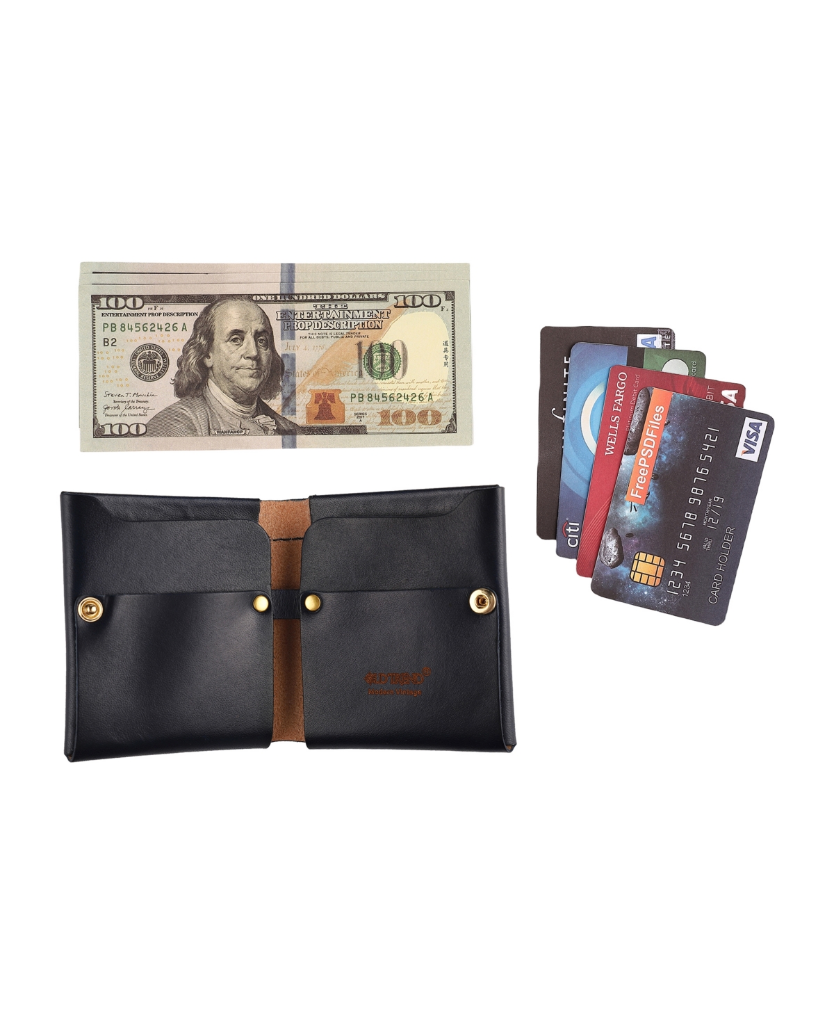 Old Trend Celosia Bifold Wallet In Navy