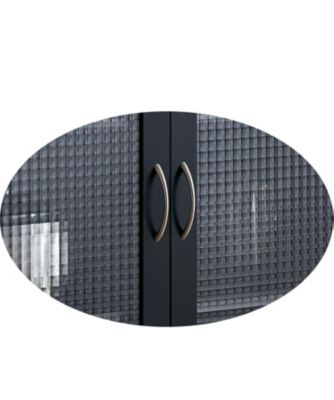 Lisle 2 Door Accent Storage Cabinet, Black