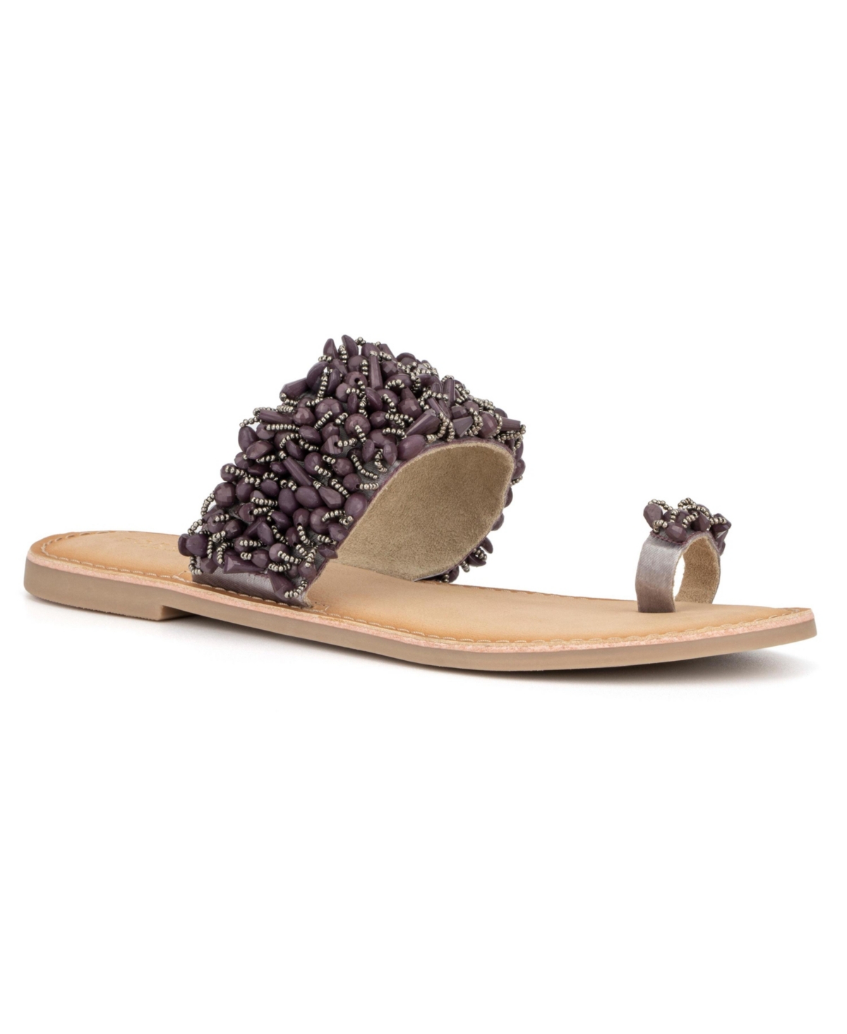 Women's Circe Flat Sandals - Plum