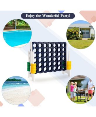 4-to-Score 4 in A Row Giant Game Set for Kids Adults Family Fun