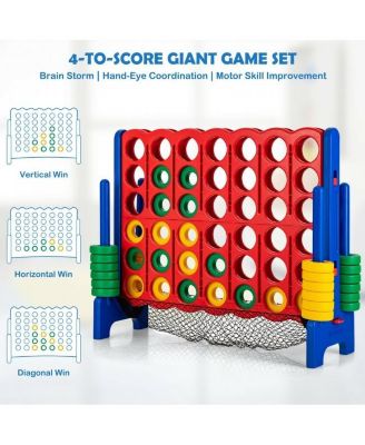 4-to-Score Giant Game Set with Net Storage