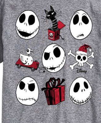 Men's Nightmare Before Christmas Faces Short Sleeve Tee