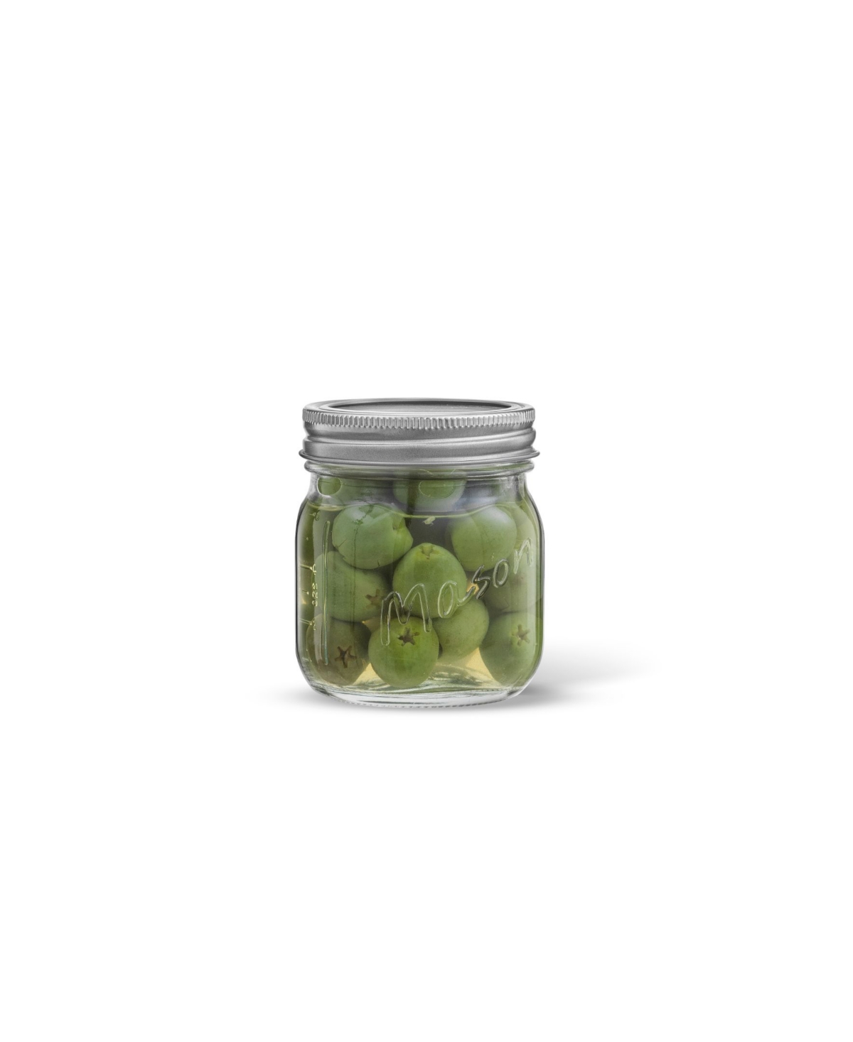 JOYJOLT REGULAR SET OF 6 MASON JARS WITH AIRTIGHT LID 