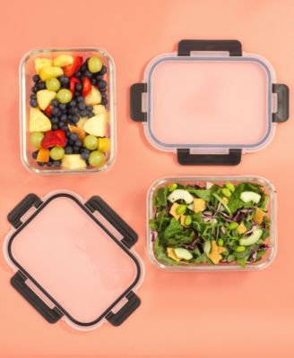 2-Sectional Set of 5 Food Prep Storage Containers