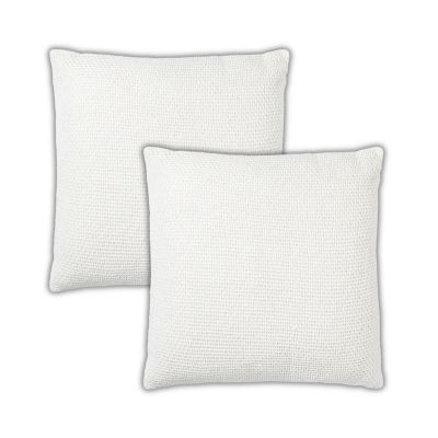 Madera Cross Weave Throw Pillow Covers, 22"x 22", Set of 2