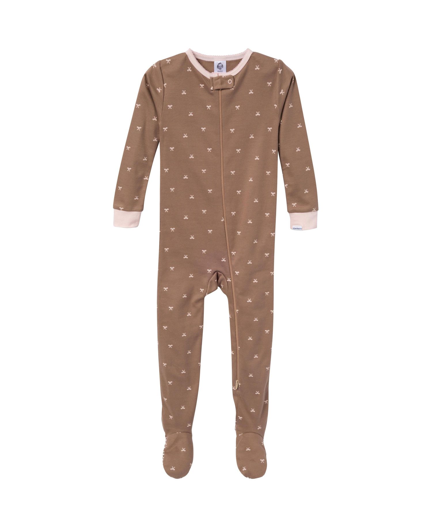Baby Girls' Snug Fit Footed Pajamas, 4-Pack, Dog