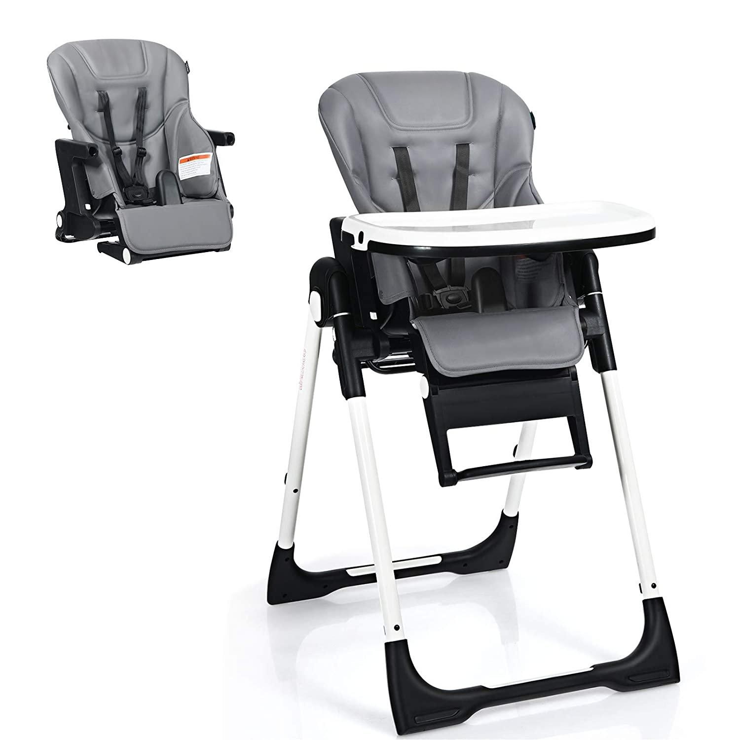 4-in-1 High Chair–Booster Seat with Adjustable Height and Recline