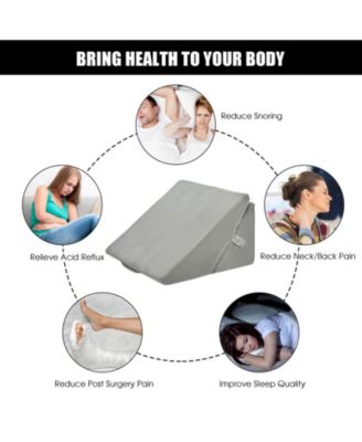 Adjustable Memory Foam Reading Sleep Back Support Pillow