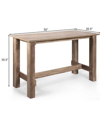 Multifunctional Counter Height Dining Table for Dining Room and Kitchen