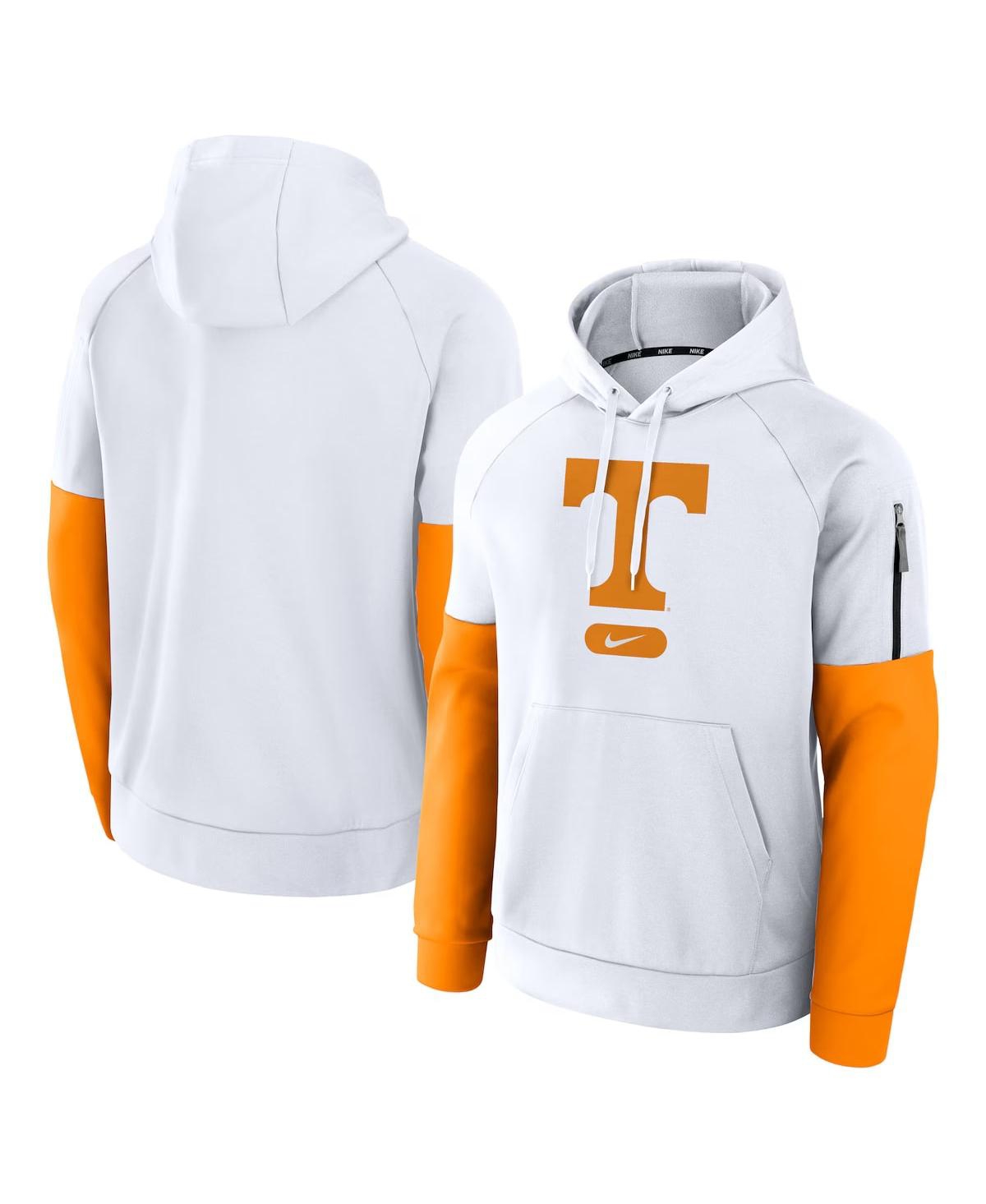 Nike Men's White Tennessee Volunteers Fitness Performance Pullover Hoodie In White