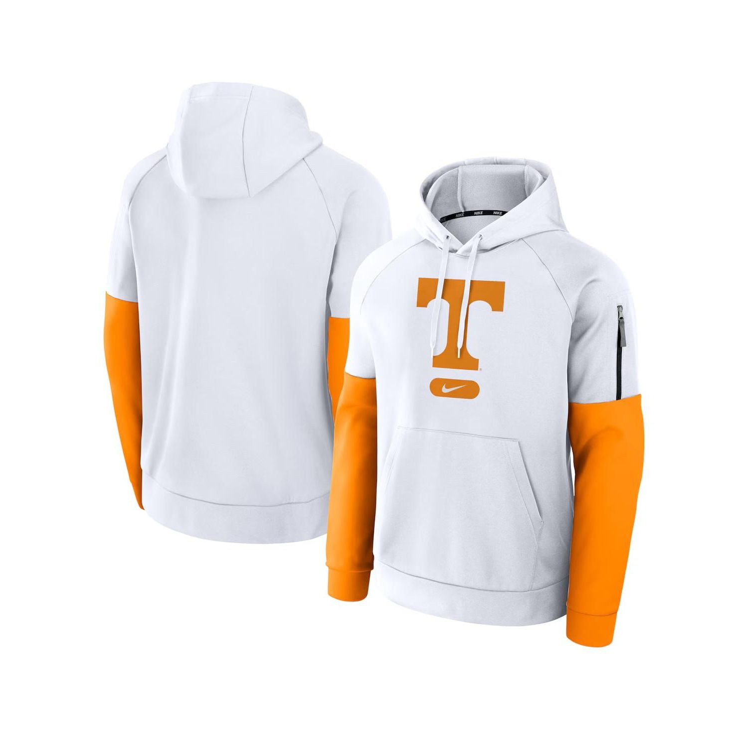 Men's White Tennessee Volunteers Fitness Performance Pullover Hoodie