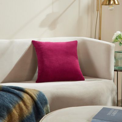 Stella Plush Velvet Decorative Pillow Cover, 20" x 20"