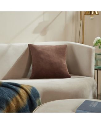 Stella Plush Velvet Decorative Pillow Cover, 20" x 20"