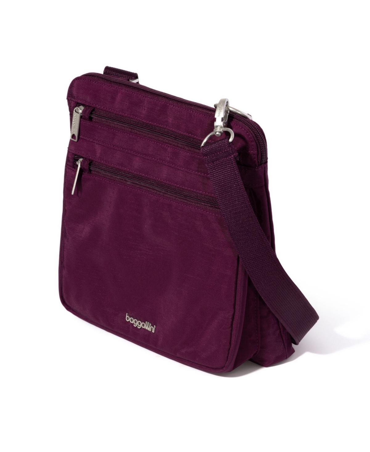 Baggallini Baggillini Securtex Anti-theft Large Crossbody Bag In Mulberry