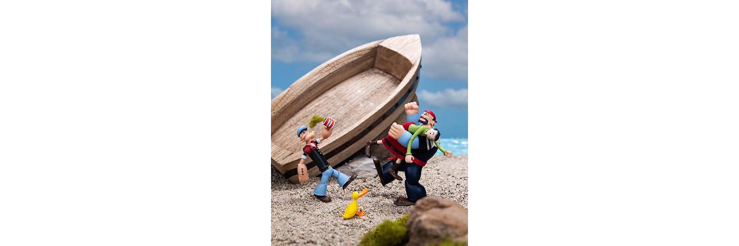 Детская фигурка Popeye Power Stars J. Wellington Wimpy Retro-Style 7-Point Articulation 5" Action Figure, Ages 8+, цвет: Open Miscellaneous — фото 5
