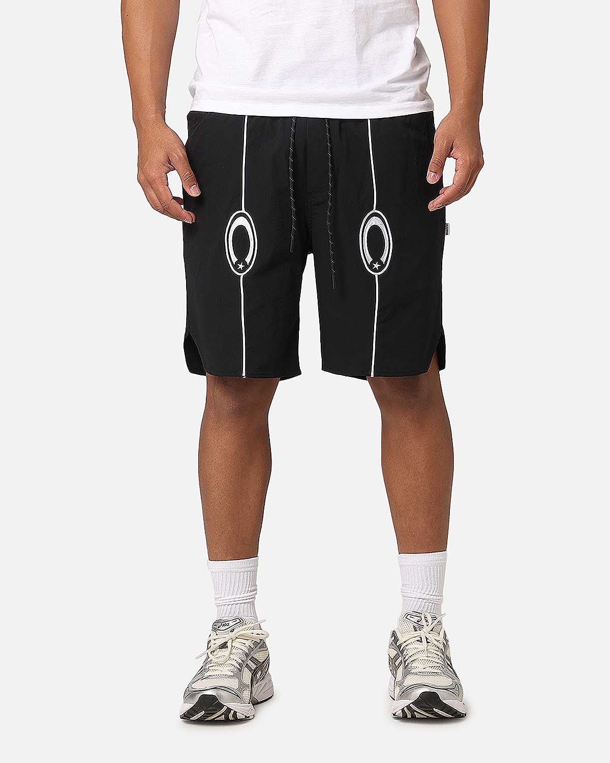 Carre- C-Star Pipe Track Shorts - Black