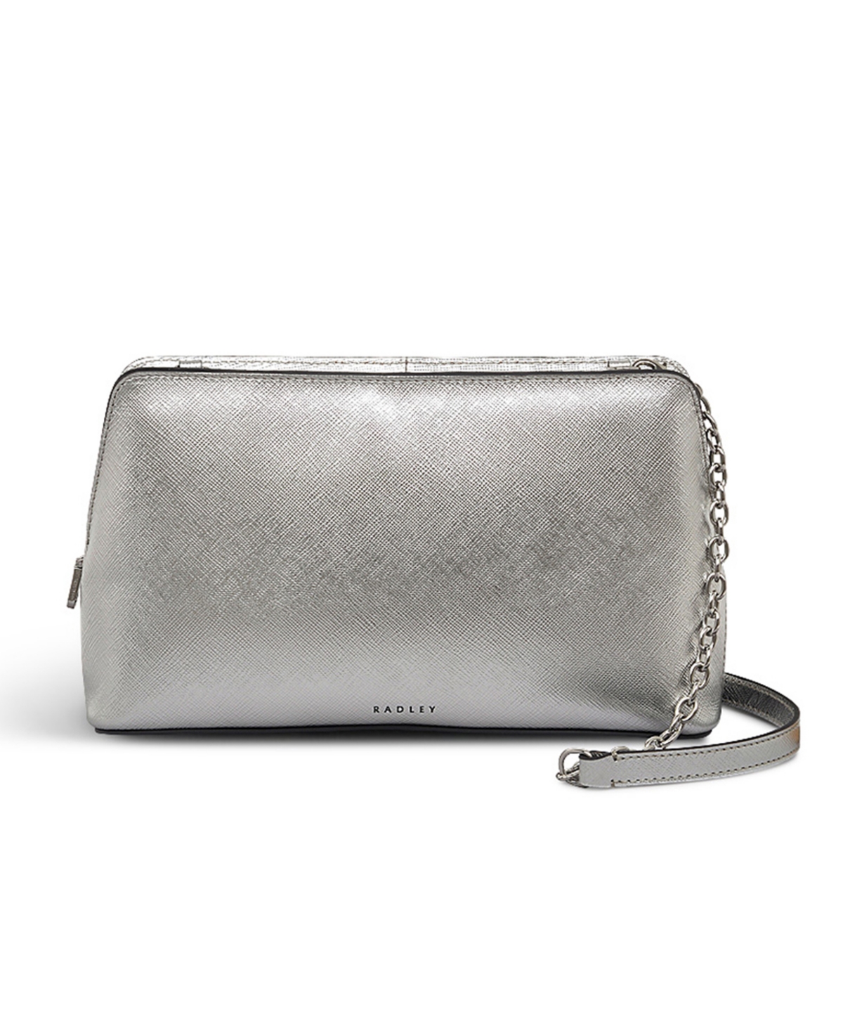 Radley London Elia Mews Small Ziptop Crossbody Bag In Silver