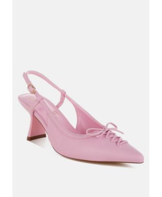 Womens Danvers Kitten Heel Pointy Slingbacks