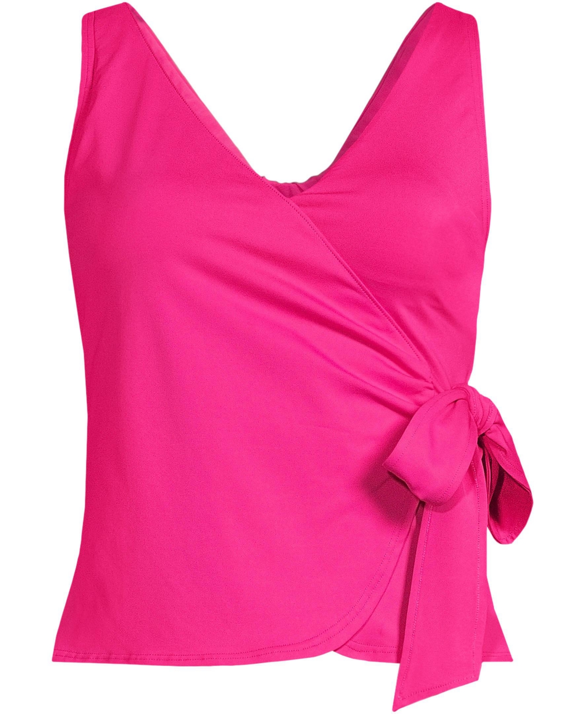 Lands' End Women's Side Tie Tankini Top