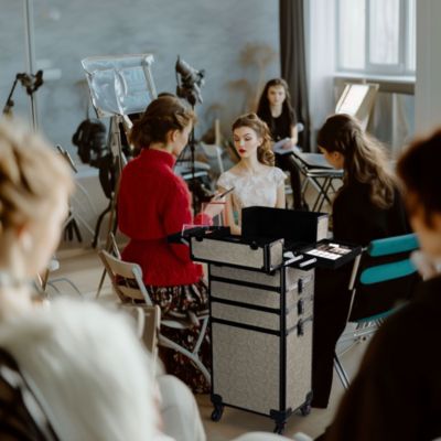 4in1 Rolling Makeup Train Case Cosmetic Organizer Rococo Coral