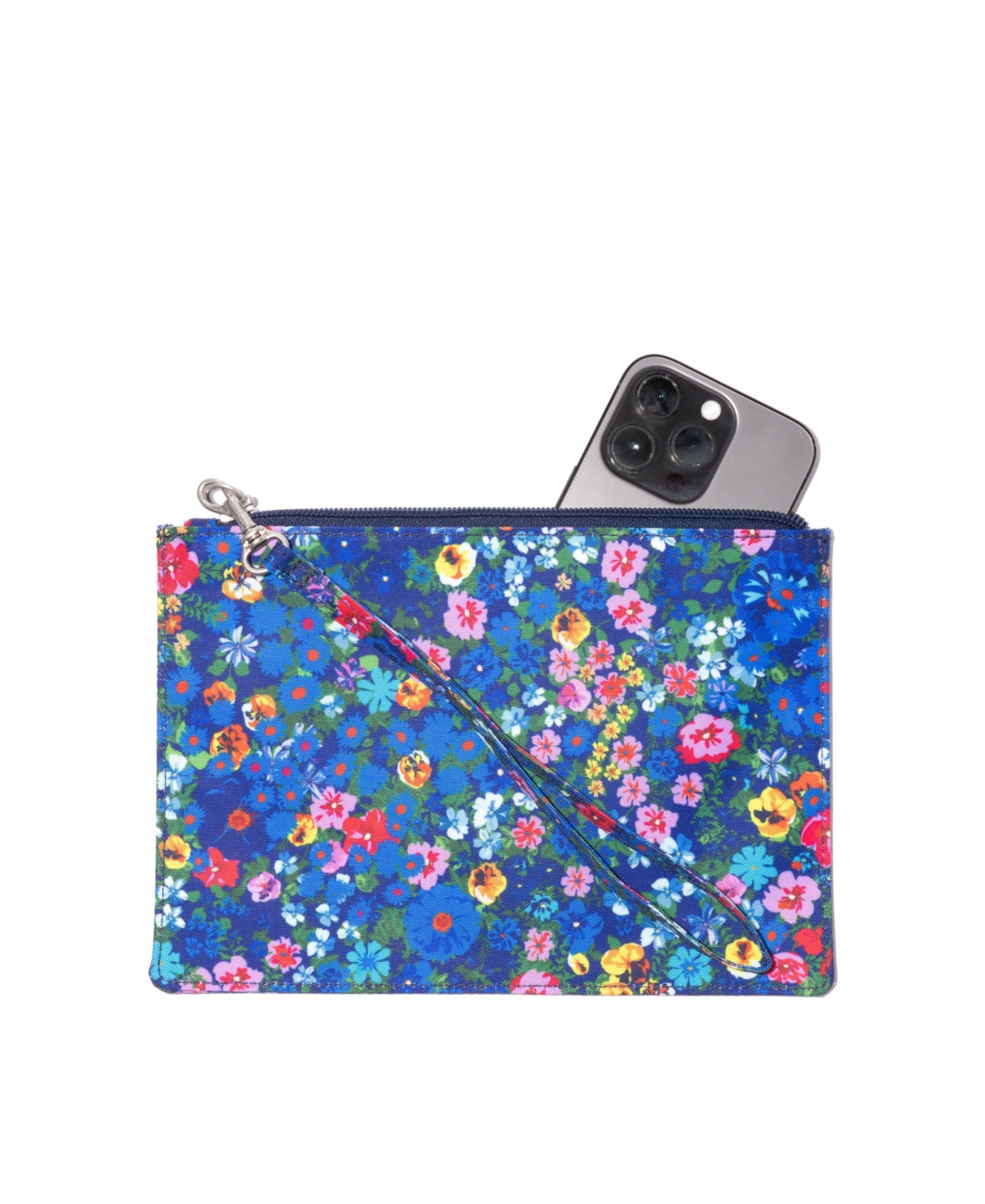 Baggallini All-day Removable Pouch Tote In Black,flower Market