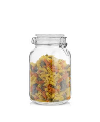Airtight Set of 3 Glass Jars Storage Canister