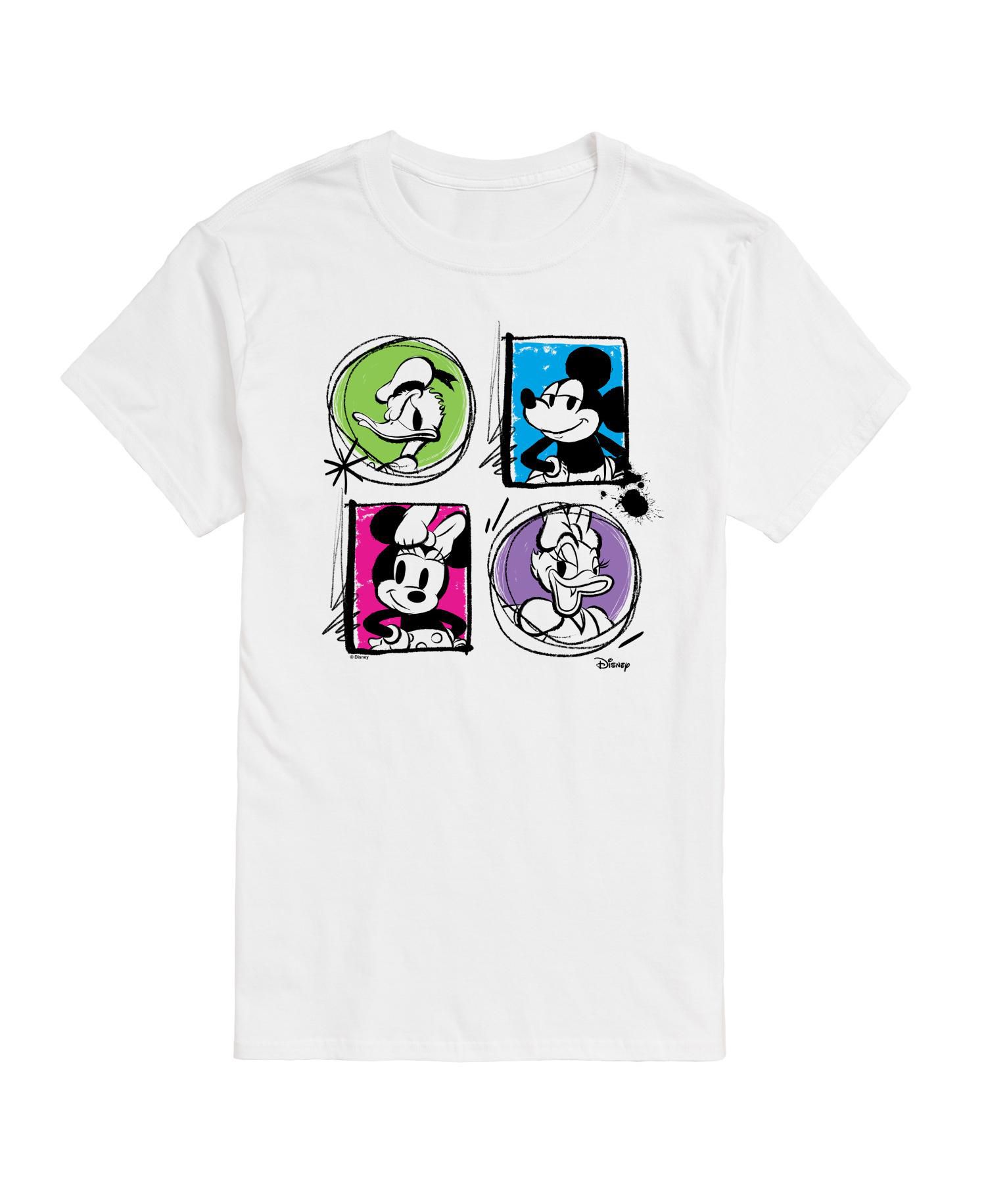 Men's Disney Mickey Friends Grid Short Sleeve Tee