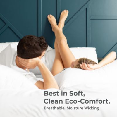 Classic 2-Piece Twill Pillowcase Set | Tahitian Breeze | Standard | Viscose Material | Allergy Resistant, Thermal-Regulating & Extra soft