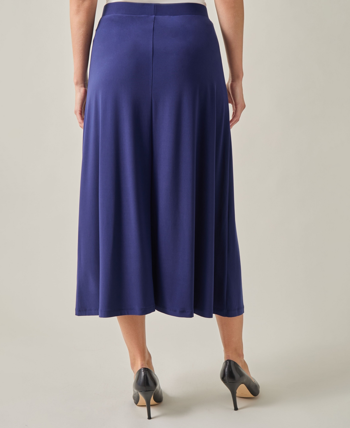 Kasper Women's Pull-on A-line Maxi Skirt In  Navy