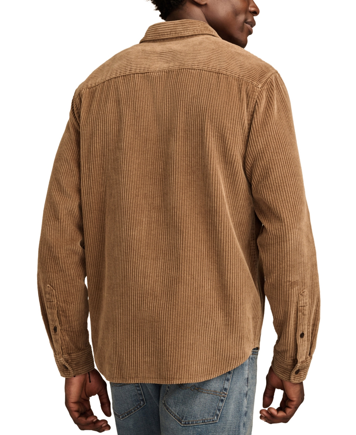 Lucky Brand Men's Big Cord Long Sleeve Utility Shirt
