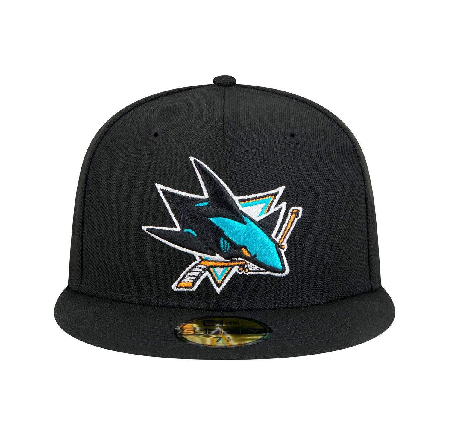 Men's Black San Jose Sharks Core 59FIFTY Fitted Hat