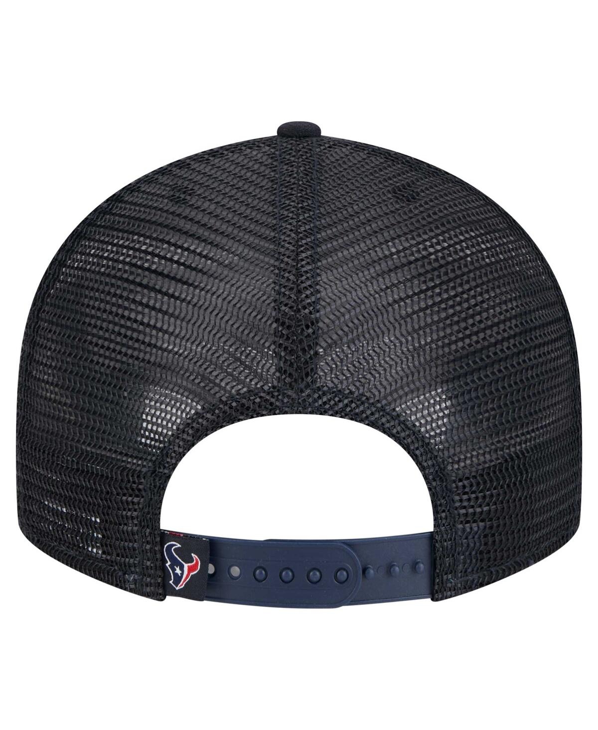 New Era Men's Navy Houston Texans Low Profile 9fifty Snapback Hat In Blue