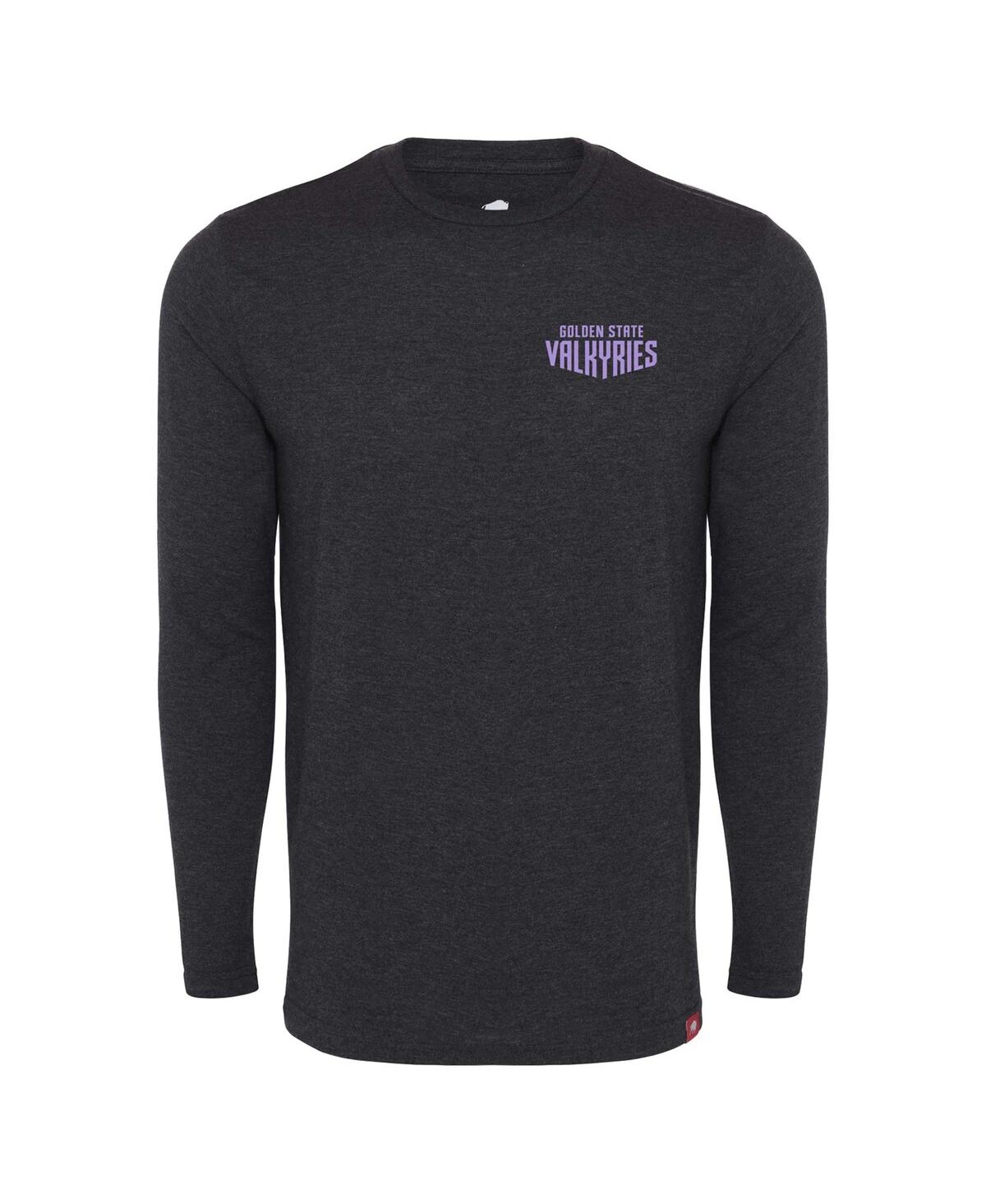Sportiqe Men's And Women's Black Golden State Valkyries Tri-blend Long Sleeve T-shirt In Black