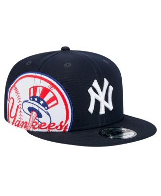 New Era Men's Navy New York Yankees Logo Strike 9FIFTY Snapback