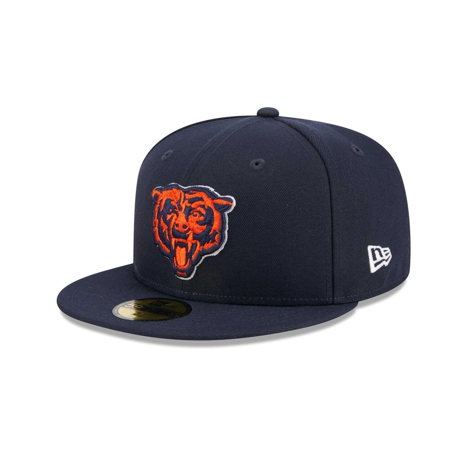 Men's Navy Chicago Bears Alternate Logo Main Patch 59FIFTY Fitted Hat