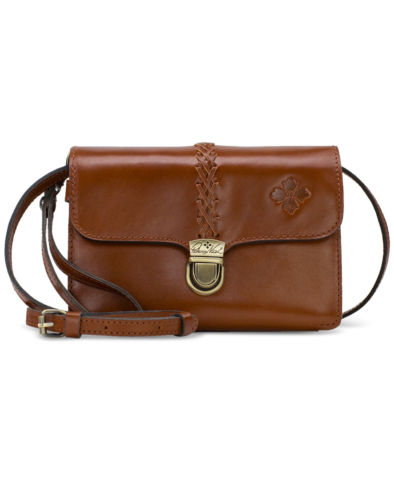 Bianco Small Leather Crossbody Organizer