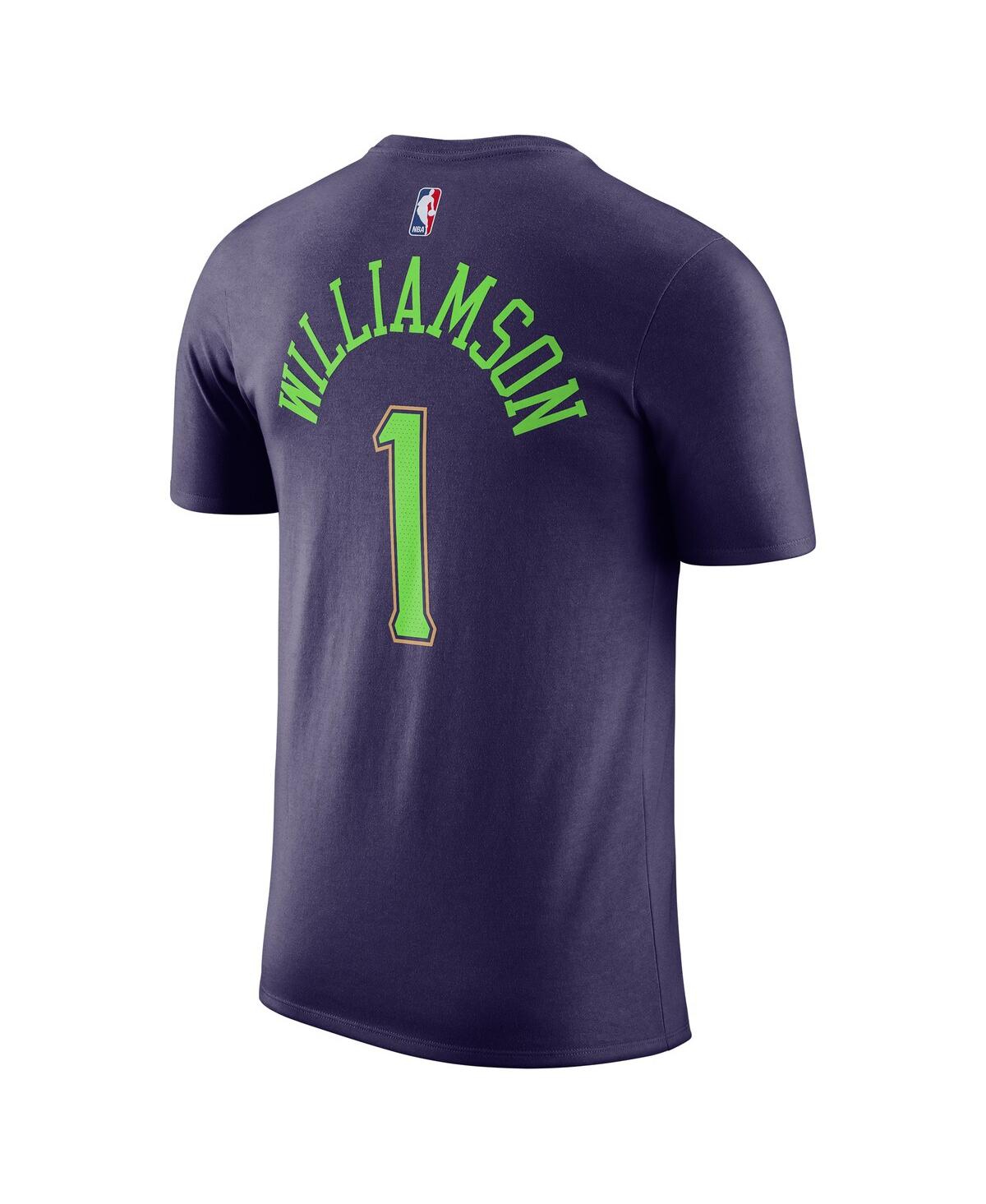 Nike Men'sZion Williamson New Orleans Pelicans 2024/25 City Edition Name Number T-Shirt - Purple